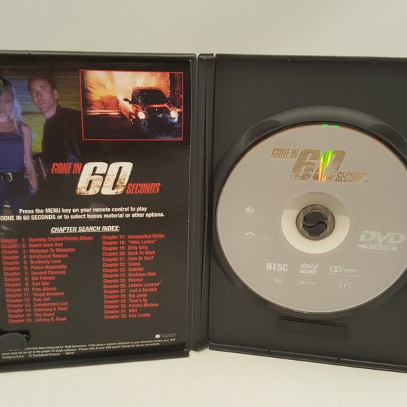 GONE IN 60 SECONDS DVD Widescreen 2000 - Picture 4 of 9